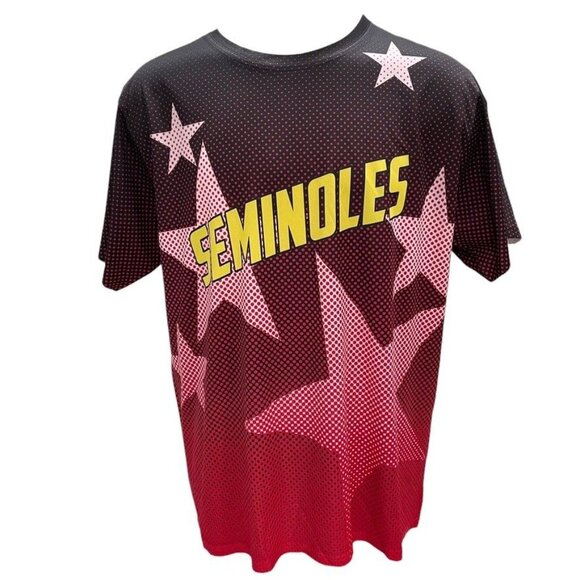 Seminoles 2XL Mesh Performance T Red Star Sporty Athletic Activewear Workout - Picture 7 of 9